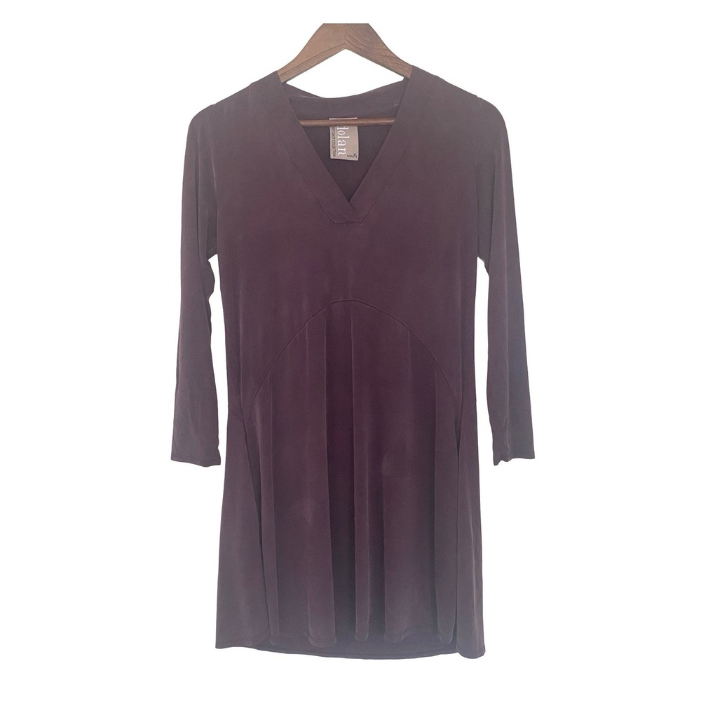 Dolan Left Coast Collection Mini Dress Petite XS Purple Cupro Pockets
